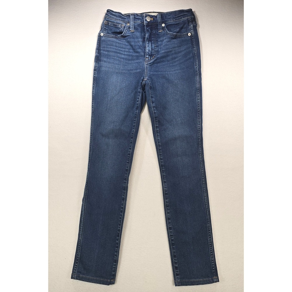 Madewell 10 High-Rise Skinny Jeans Dark‎ Wash Size 25 Blue Denim Womens